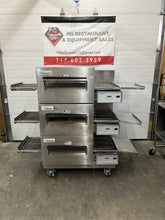 Load image into Gallery viewer, Lincoln 1132 Triple Stack 3ph 208v Electric Conveyor Oven Fully Refurbished