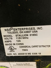 Load image into Gallery viewer, NSS STALLION 818SC COMMERCIAL CARPET EXTRACTOR Tested & Working!