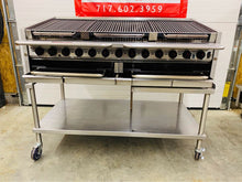 Load image into Gallery viewer, MagiKitch'n CM-RMBSS-660 60" Liquid Propane Countertop Stainless Steel Radiant Charbroiler - 195,000
