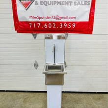 Load image into Gallery viewer, NEW OPEN BOX Winholt WHPS1110-WM, 12" Pedestal Mount Hand Sink w/ Faucet