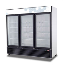 Load image into Gallery viewer, Migali C-72RM-HC 72 cu/ft Glass Door Merchandiser Refrigerator