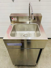 Load image into Gallery viewer, Hybrid 684 S/S Portable Hand Sink “NO TOUCH” Electric 120v or Battery Operated
