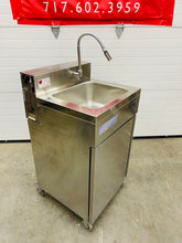 Load image into Gallery viewer, Hybrid 684 S/S Portable Hand Sink “NO TOUCH” Electric 120v or Battery Operated