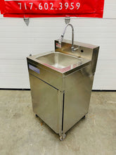 Load image into Gallery viewer, Hybrid 684 S/S Portable Hand Sink “NO TOUCH” Electric 120v or Battery Operated