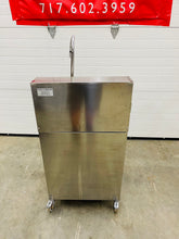 Load image into Gallery viewer, Hybrid 684 S/S Portable Hand Sink “NO TOUCH” Electric 120v or Battery Operated