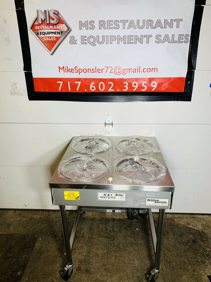 Belshaw H&I4 Heat & Ice donut warmer icing table Tested/Working New B