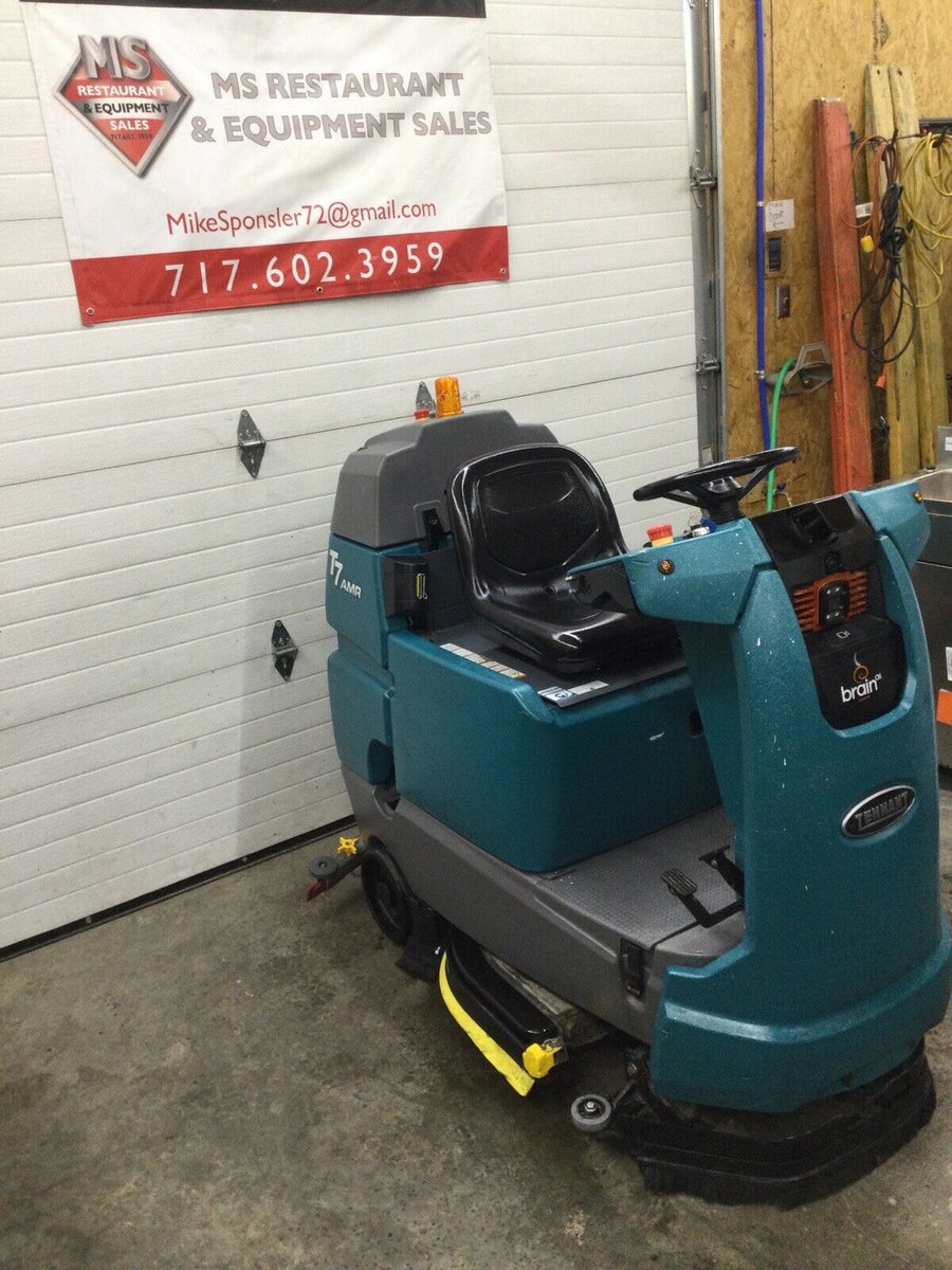 Tennant Nobles T7 Speed Scrub Rider 32” Floor Scrubber Used! MS Restaurant & Equipment Sales