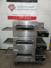 Load image into Gallery viewer, Lincoln 1132 Triple Stack 3ph 208v Electric Pizza Oven Refurbished and Working!