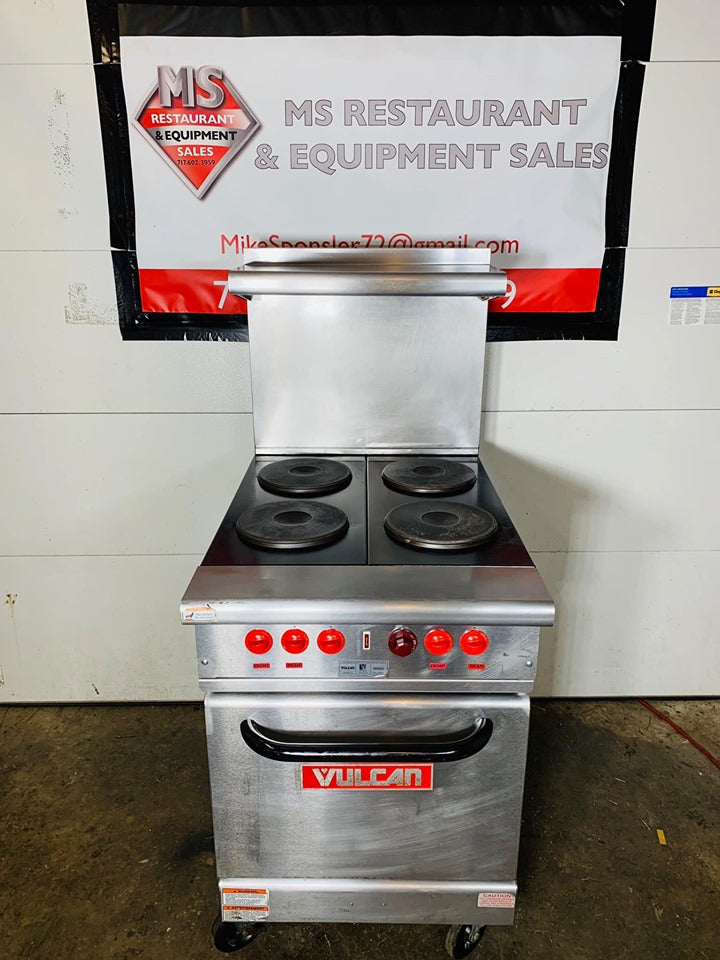 Vulcan / Hobart Electric 4 Burner French Plate Range & EV243L MS