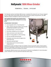Load image into Gallery viewer, The Hollymatic Stainless Steel Model 180A Mixer/Grinder