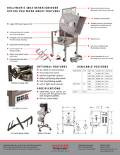 Load image into Gallery viewer, The Hollymatic Stainless Steel Model 180A Mixer/Grinder