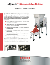 Load image into Gallery viewer, The Hollymatic 190 Automatic Feed Grinder
