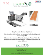 Load image into Gallery viewer, S.A.M. 308iB Sushi Fully Automatic Slicer and Stacker for Nigiri/Sushi
