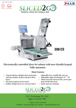 Load image into Gallery viewer, S.A.M. 308 CS Fully Automatic Electronically Controlled Slicer for Salmon with User Friendly Keypad