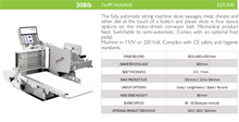 Load image into Gallery viewer, S.A.M. 308ib Fully Automatic Slicing Machine and Stacker