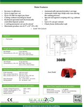 Load image into Gallery viewer, S.A.M. 308ib Fully Automatic Slicing Machine and Stacker
