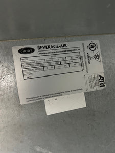 Beverage-Air BB72G 3 Door Glass Back Bar Refrigerator Refurbished