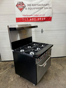 CPG S-36P Propane 36" Range with  6 Burners and Standard Oven- 210,000 BTU