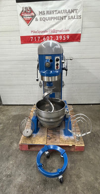 Hobart H600 60QT Mixer W/ Wire Whip, Flat Beater, Dough Hook, Bowl & Bowl Truck