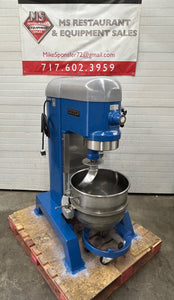 Hobart H600 60QT Mixer W/ Wire Whip, Flat Beater, Dough Hook, Bowl & Bowl Truck