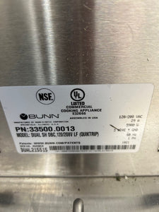 Bunn Dual BrewWISE Soft Heat DBC 33500.0013 Coffee Brewer Refurbished & Working!