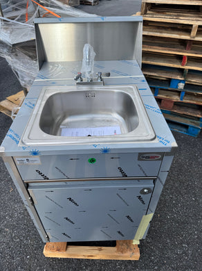 QualServe WMSC24MS Stainless Steel Portable Sink Hot Water ***NEW Scratch & Dent
