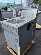 Load image into Gallery viewer, QualServe WMSC24MS Stainless Steel Portable Sink Hot Water ***NEW Scratch &amp; Dent