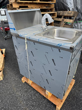 Load image into Gallery viewer, QualServe WMSC24MS Stainless Steel Portable Sink Hot Water ***NEW Scratch &amp; Dent