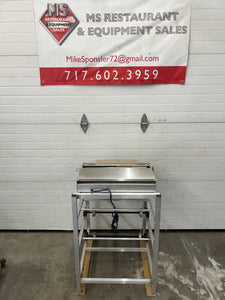 Hobart W32C-5 Floor Model Wrap Station w/ Built In Hotplate - (3) Film Roll Capacity, 120v, Refurbished