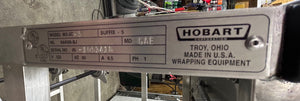 Hobart W32C-5 Floor Model Wrap Station w/ Built In Hotplate - (3) Film Roll Capacity, 120v, Refurbished