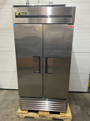 True T-35 Reach In Refrigerator Two Stainless Steel Doors Fully Refurbished!