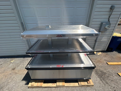 Custom Deli Inc. DILW6H, 2 Tier Heated Island Display, Refurbished