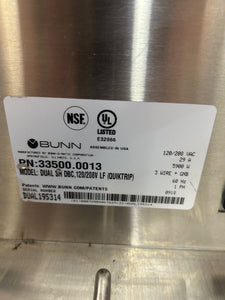 Bunn Dual SH DBC Coffee Brewer Refurbished & Working!