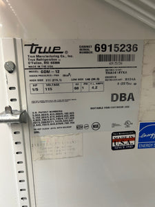 True GDM-12 Glass Door Merchandiser Cooler Refrigerator Refurbished