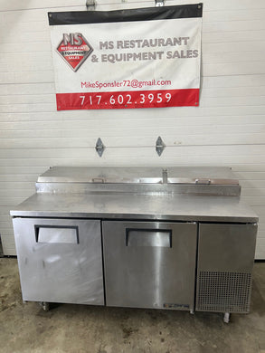 True TPP-67 Pizza Prep Table for 9 Pans - Two Door 67” Wide Fully Refurbished