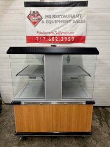 Custom Deli Inc DILW4H 2 Shelf Hot Food Merchandiser Heated Display Refurbished