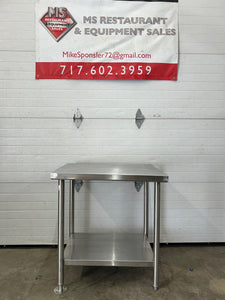 Winholt DTS 2430 16 Ga. Stainless Steel Table W/ SS Under Shelf 24x30x33