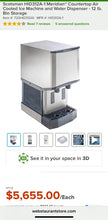 Load image into Gallery viewer, Scotsman HID312A-1A Air Cooled Nugget Ice Maker/H20 Dispenser New Out of Box