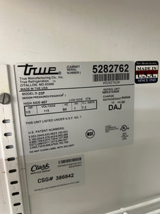True T-23F Single Door Reach In Freezer On Wheels Fully Refurbished!