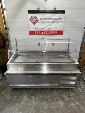 Traulsen TD078HT-1 Stainless Steel 78” Seafood Display Case Refurbished