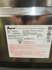 Amana RCS10TS 1000w Commercial Microwave w/ Touch Pad, 120v Refurbished