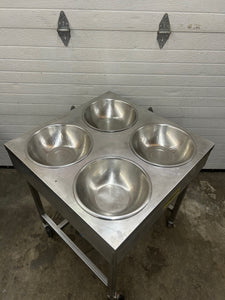 Belshaw H&I- 4 Donut Icer Table 240v Bowls/Lids Refurbished