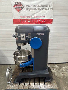 Hobart H600 60QT Mixer W/ Wire Whip, Flat Beater, Dough Hook, Bowl & Bowl Truck