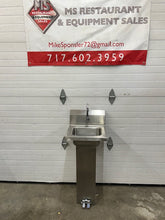 Load image into Gallery viewer, Hand Wash Sink with Pedestal, Stainless Steel Refurbished