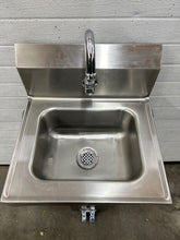 Load image into Gallery viewer, Hand Wash Sink with Pedestal, Stainless Steel Refurbished