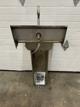Load image into Gallery viewer, Hand Wash Sink with Pedestal, Stainless Steel Refurbished