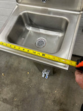 Load image into Gallery viewer, Hand Wash Sink with Pedestal, Stainless Steel Refurbished