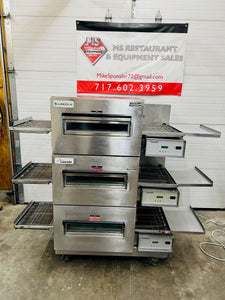 Lincoln Impinger 1132 Triple Stack 208v 3ph Electric Conveyor Pizza Oven