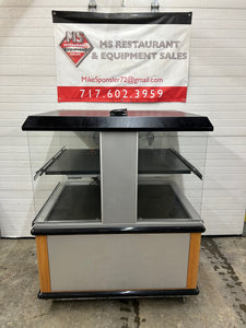 Custom Deli Inc DILW4H 2 Shelf Hot Food Merchandiser Heated Display Refurbished