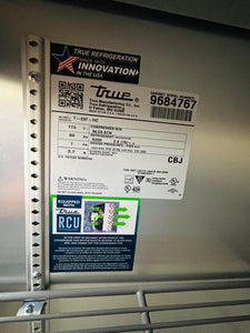 True T-23F-HC Single Door Reach In Freezer On Wheels Fully Refurbished!